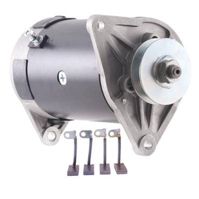 Rareelectrical - New 12V 25A Generator And Four Brushes Fits Club Car Utv 1998-2002 1018294-01 3008369A