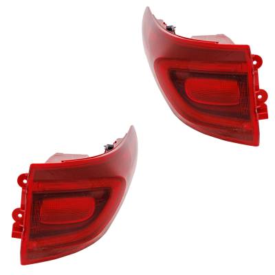 Rareelectrical - New Pair Of Tail Lights Compatible With Kia Sportage Lx Ex S Premium Tech Pack 2.0L 2.4L 2020 2021