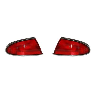 Rareelectrical - New Pair Of Tail Lights Compatible With Buick Century 1998 1999 2000 2001 Gm2800141 Gm2801141