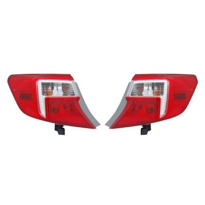 Rareelectrical - New Pair Of Tail Lights Compatible With Toyota Camry 2014 81560-06470 To2805114 8156006470
