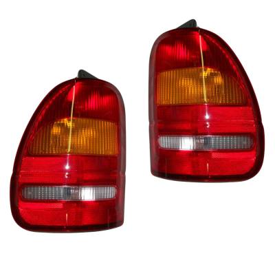 Rareelectrical - New Pair Of Tail Lights Compatible With Ford Windstar 1995 1996 1997 1998 By Part Numbers Fo2800112