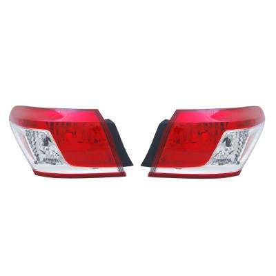 Rareelectrical - New Outer Tail Light Pair Compatible With Lexus Es350 10-12 Lx2805104 81551-33470 Lx2804104