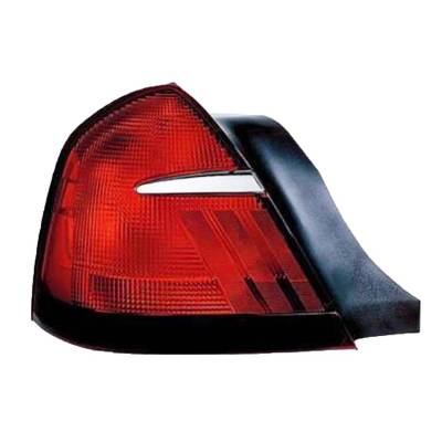 Rareelectrical - New Left Driver Side Tail Light Compatible With Mercury Grand Marquis 1998-02 F8mz 13405 Aa
