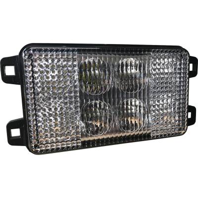 Rareelectrical - New 12-24V Led Tractor Headlight Compatible With John Deere 4720-72 2520-62 3320-72 4066R 3036E