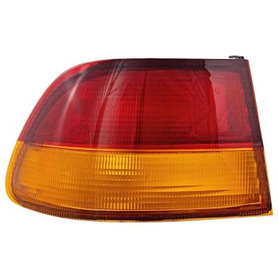 Rareelectrical - Left Outer Tail Light Assembly Compatible With 1996-1998 Civic Coupe 1.6L L4 Driver Side Body