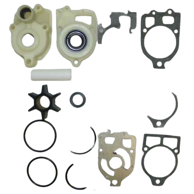 Rareelectrical - Complete Water Pump Repair Kit Compatible With 1986-1999 Mercury V6 135 150 Hp 2.0L 175 200 Hp 2.4L