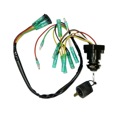 Rareelectrical - New Ignition Switch Compatible With Yamaha 2 Cyl 2.205 Bore 4 Stroke 15Hp 2000-2004 2 Cyl 4 Stroke