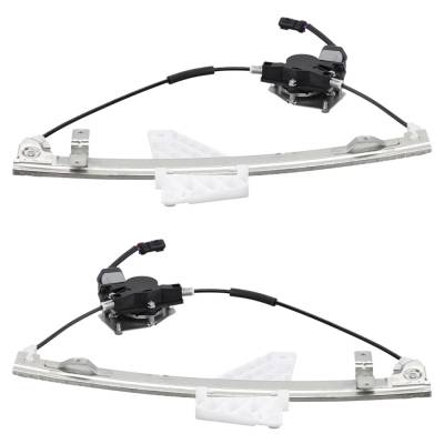 Rareelectrical - New Rear Left And Rear Right Window Regulator Compatible With Jeep Grand Cherokee Sport 8 Cyl 4.7L