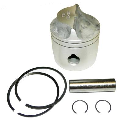 Rareelectrical - New 3.020In Piston Kit Compatible With Johnson / Evinrude 18 - 35 Hp Cross Flow 81-05 .020 Bored