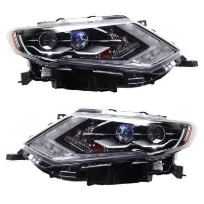 Rareelectrical - New Pair Of Led Headlights Compatible With Nissan Rogue Sl Hybrid Sport Utility 4 Door 2.0L 2017