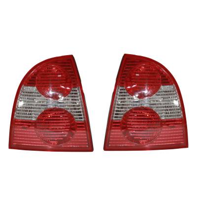 Rareelectrical - New Pair Of Tail Lights Compatible With Volkswagen Passat 4 Motion Sedan 1.8T Glx Gls V6 2001 2002