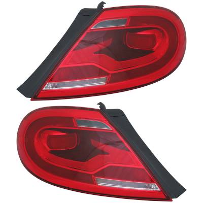 Rareelectrical - New Pair Tail Lights Compatible With Volkswagen Beetle Base 1.8L 1.8T Se Sel S Convertible 2013 2014