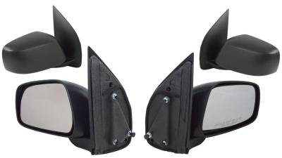 Rareelectrical - New Door Mirror Pair Compatible With 05-09 Nissan Frontier Xterra Manual Ni1320154 Ns53r Ni1321154