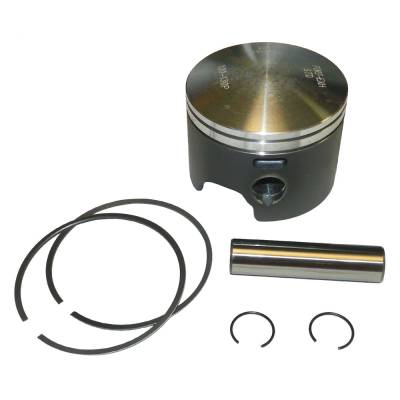 Rareelectrical - Port Side .010 Over Piston Kit With Rings Compatible With 1985-2001 Johnson Evinrude V6 60-Degree