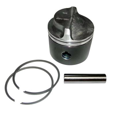 Rareelectrical - Piston Kit .040 Over With Rings Compatible With 1976-2005 Johnson Evinrude 2-Cylinder Crossflow
