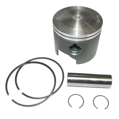 Rareelectrical - Port Side .040 Over Piston Kit With Rings Compatible With 1993-2001 Johnson Evinrude V6 90-Degree