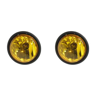 Rareelectrical - New Pair Of Yellow Fog Lights Fits Freightliner Hd Columbia 120 00-11 632497001