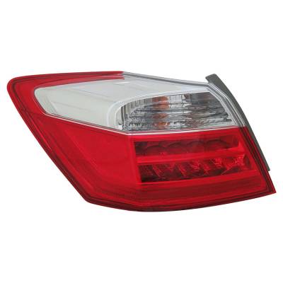 Rareelectrical - New Right Outer Tail Light Compatible With Honda Accord Ex-L Sedan 2013-2015 33500-T2a-A11