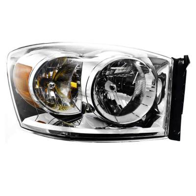 Rareelectrical - New Right Side Halogen Headlight Compatible With Dodge Ram 2500 St Slt 2007-2009 By Part Number