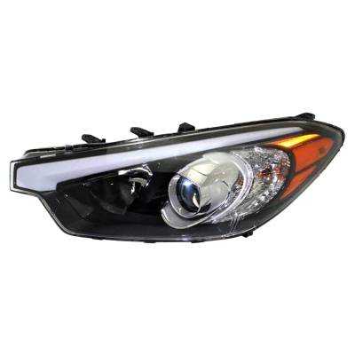 Rareelectrical - New Left Side Halogen Headlight Compatible With Kia Forte Forte5 2014-2016 By Part Number