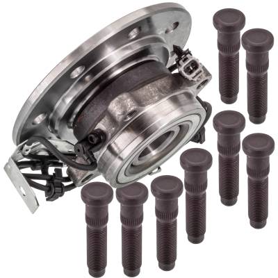 Rareelectrical - Front Hub Bearing Assembly Compatible With 1994-1999 Dodge Ram 3500 Van 4-Lug Abs 515068 Bolt-On