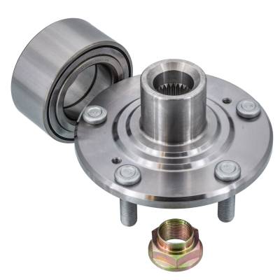 Rareelectrical - Rear Spindle Hub Assembly Compatible With 2002-2006 Acura Rsx 2004-2005 Honda Civic Fwd 4-Lug Abs