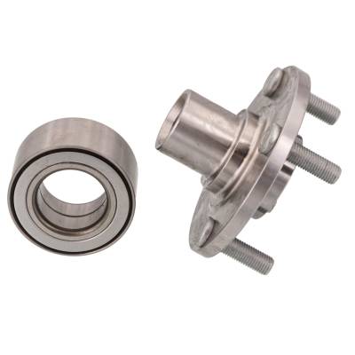 Rareelectrical - Rear Spindle Hub Assembly Compatible With 2000-2002 Mitsubishi Mirage Fwd 4-Lug No Abs Pre-Assembled