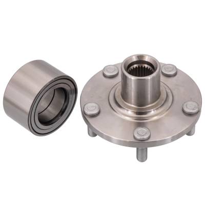 Rareelectrical - Rear Spindle Hub Assembly Compatible With 2002-2006 Nissan Altima Fwd 5-Lug Abs Pre-Assembled Direct