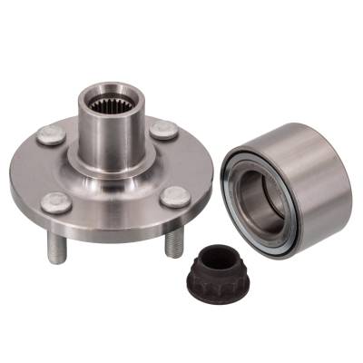 Rareelectrical - Rear Spindle Hub Assembly Compatible With 2001-2003 Toyota Prius Fwd 4-Lug No Abs Pre-Assembled