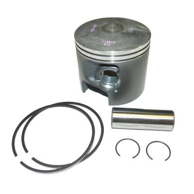 Rareelectrical - Port Side .010 Over Piston Kit With Rings Compatible With 1988-2006 Mercury Mariner V4 2-Stroke
