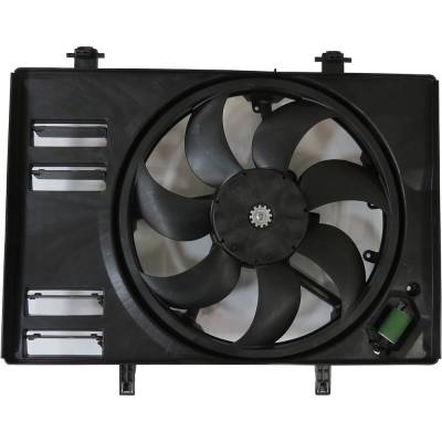 Rareelectrical - New Dual Radiator And Condenser Fan Compatible With Ford Ecosport S Se Titanium Sport Utility 4-Door