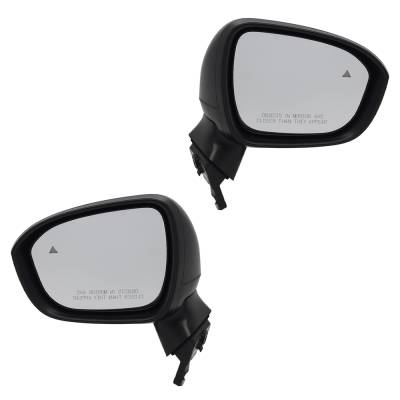 Rareelectrical - New Left Driver & Right Passenger Side Door Mirror Compatible With 2021-2022 Nissan Rogue Power