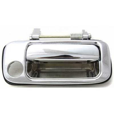 Rareelectrical - Front Passenger Side Exterior Door Handle Compatible With 1991-1997 Toyota Land Cruiser Chrome With