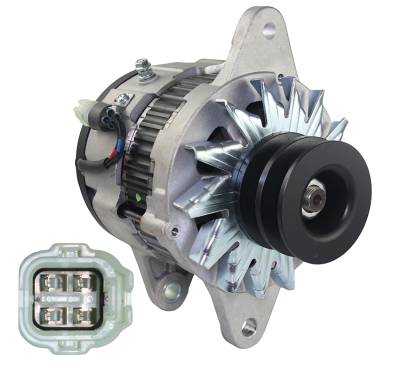 Rareelectrical - New 60A Alternator Compatible With Hino Industrial Engines J05c 270402500 27040-2500 27040-2500A