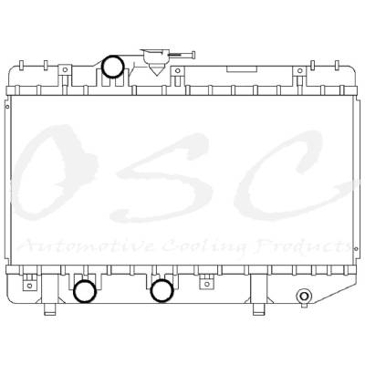 Rareelectrical - Radiator Compatible With 2004 2005 2006 2007 2008 Acura Tsx 2.4L L4 Dohc Sedan Automatic