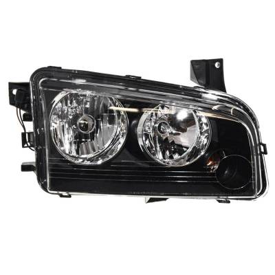 Rareelectrical - New Right Halogen Headlight Compatible With Dodge Charger Srt8 Super Bee 2007-2010 By Part Number