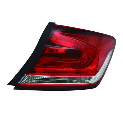 Rareelectrical - New Right Outer Tail Light Compatible With Honda Civic Sedan Dx Es Ls Se Ex Si 2013 2014 2015 By