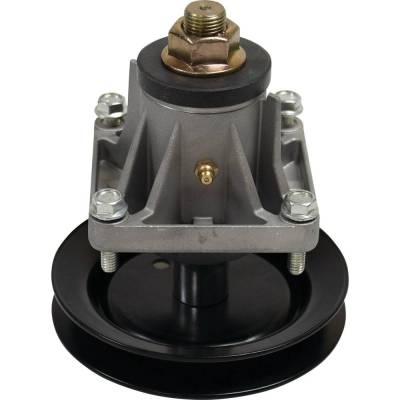 Rareelectrical - Spindle Assembly With Pulley Compatible With Lt1022 Lt1045 Lt1046 46 Inch Deck Riding Lawn Tractor