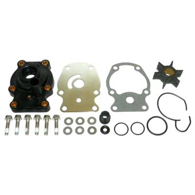 Rareelectrical - Water Pump Impeller Kit Compatible With Johnson Evinrude 20 25 30 35 Hp 2-Cyl Cross Flow Outboard