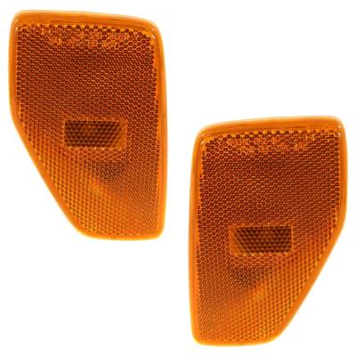 Rareelectrical - New Front Left And Front Right Side Marker Compatible With Hummer H3 Base 5 Cyl 3.7L H3t Alpha 8 Cyl
