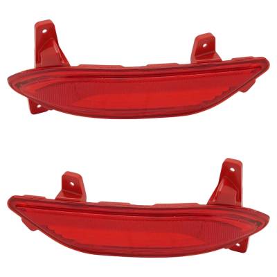 Rareelectrical - New Rear Left And Rear Right Bumper Reflector Compatible With Buick Encore All Submodels 2017-2022