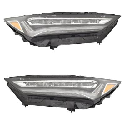 Rareelectrical - New Pair Of Headlight Compatible With Acura Mdx Sh-Awd 6 Cyl 3.5L Mdx Base 6 Cyl 3.5L 2022-2024 By