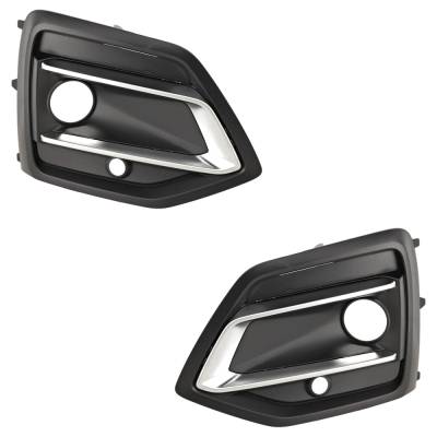 Rareelectrical - New Pair Of Fog Light Trim Compatible With Audi Q5 Technik 4 Cyl 2.0L Q5 Komfort 4 Cyl 2.0L