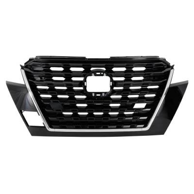 Rareelectrical - New Primed Shell Grille Assembly Compatible With Nissan Kicks Sv 4 Cyl 1.6L Kicks S 4 Cyl 1.6L