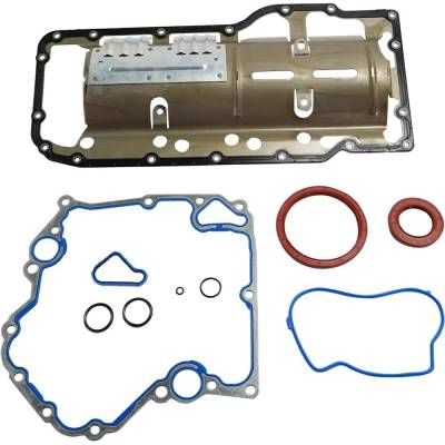 Rareelectrical - New Lower Engine Gasket Set Compatible With Dodge Jeep Ram Dakota Laramie 8 Cyl 4.7L Durango