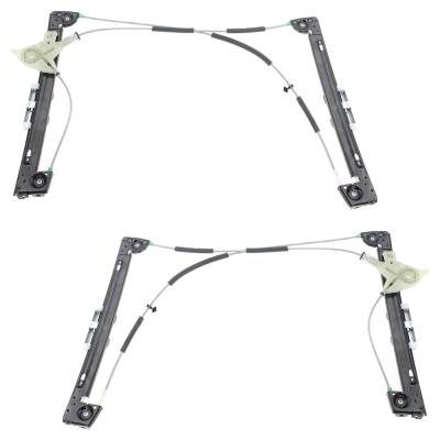 Rareelectrical - New Front Left And Front Right Window Regulator Compatible With Mini Cooper Base 4 Cyl 1.6L Cooper