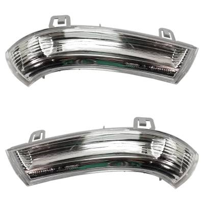 Rareelectrical - New Pair Of Mirror Turn Signal Light Compatible With Volkswagen Eos Vr6 6 Cyl 3.2L Jetta Tdi Cup