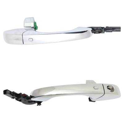 Rareelectrical - Front Driver And Passenger Side Exterior Door Handle Compatible With 2011-2022 Dodge Durango Jeep