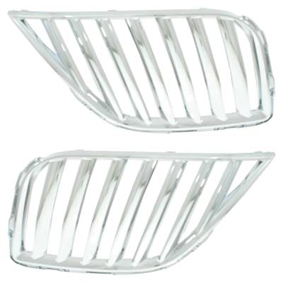 Rareelectrical - New Pair Of Grille Assembly Compatible With Lincoln Mkx Base 6 Cyl 3.7L 2011-2015 By Ba1z8200b