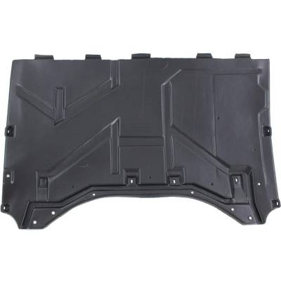 Rareelectrical - Engine Splash Guard Compatible With 2010-2013 Smart Fortwo Rear Plastic Guard 4516840118 Under